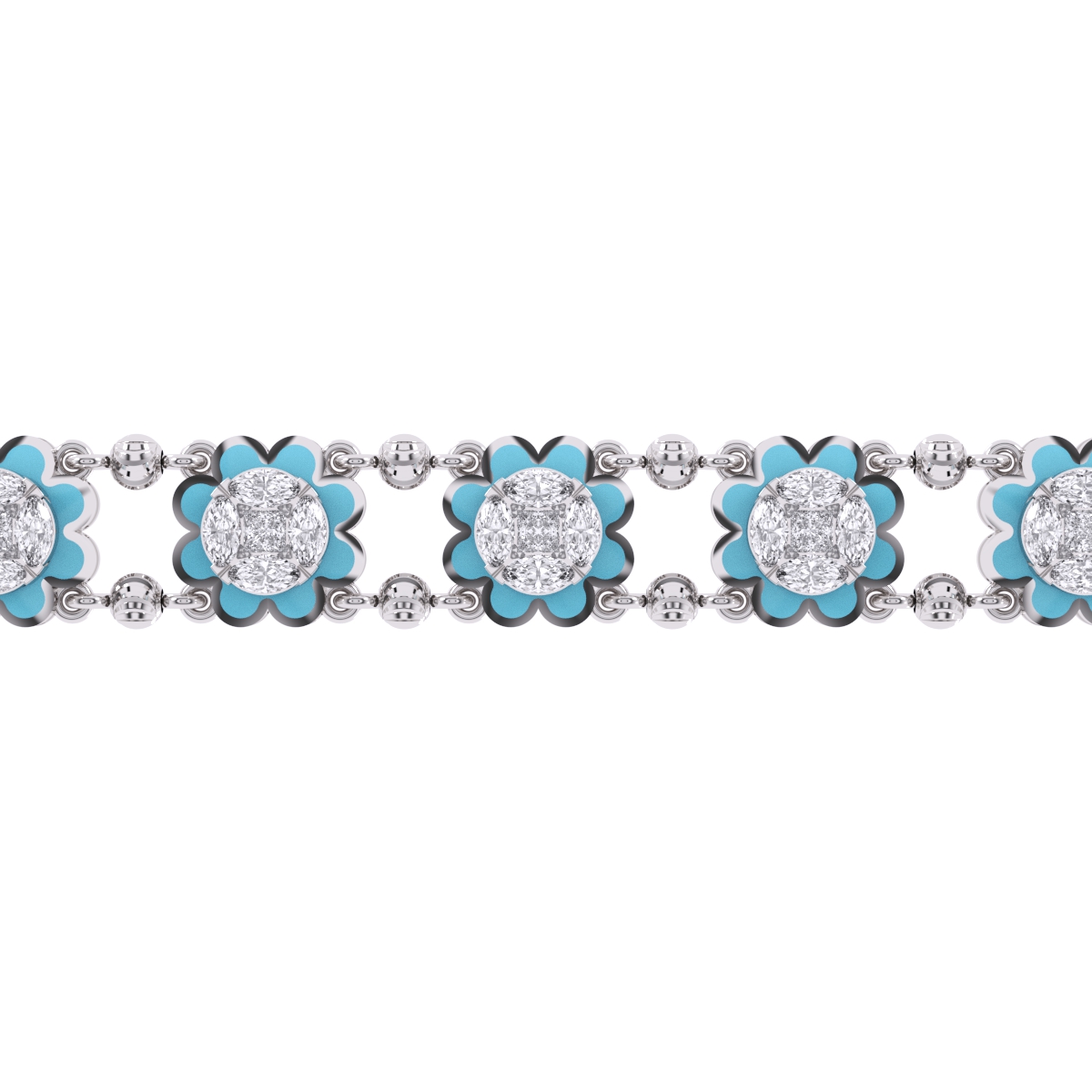 Latest Floral Style Loose Bracelet For Her